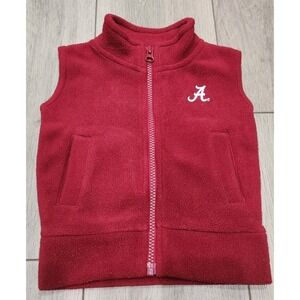 Alabama Crimson Tide Baby Toddler Fleece Zip Vest 12 Months Creative‎ Knitwear